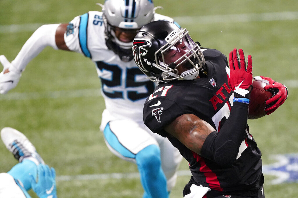 APTOPIX Panthers Falcons Football